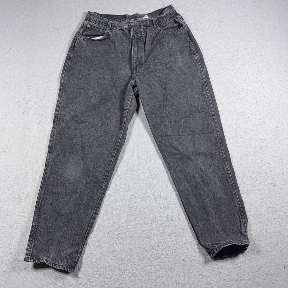 VTG Gitano Mom Jeans Womens 14 Short Gray High Rise Relaxed Tapered Denim USA